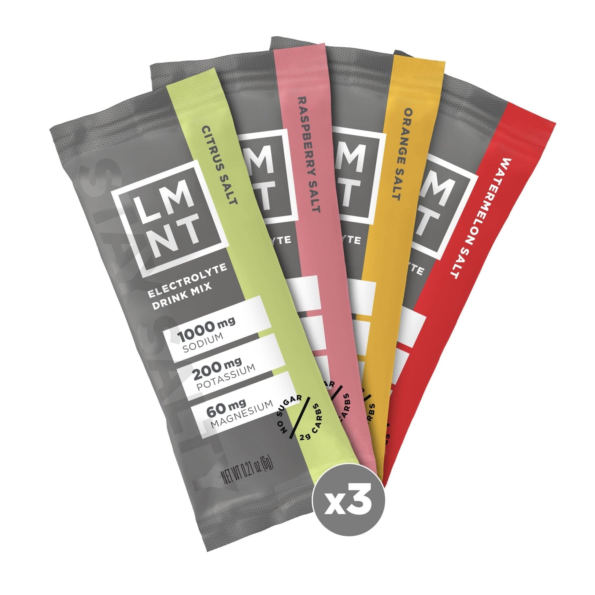 LMNT Zero Sugar Electrolytes - Variety Pack | Drink Mix | 12-Count - Maple Wellness Supplements