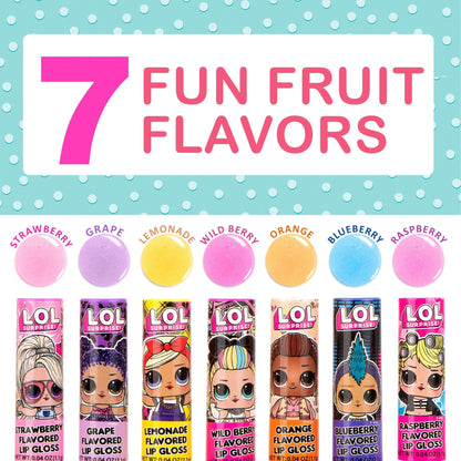 L.O.L Surprise 7-Pack Lip Gloss for Girls, Lol Lip Gloss - Maple Wellness Supplements