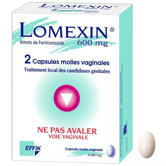 Lomexin 600mg x2caps vaginal - Maple Wellness Supplements