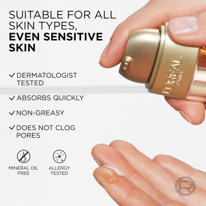 L'Oreal Paris Age Perfect Serum Le Duo, Brightening, Firming and Anti-Aging Serum for Face with Collagen Peptide - Maple Wellness Supplements