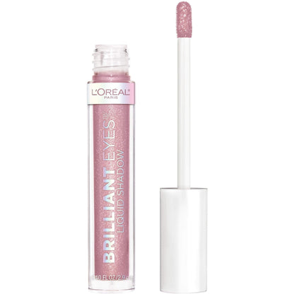 L'Oreal Paris Brilliant Eyes Shimmer Liquid Eye Shadow, Longwearing Lasting Shimmer, Crease Resistant, Flake-Proof, Precision Applicator, Quick Dry, Non-Greasy, Amethyst Quartz, 0.1 oz. - Maple Wellness Supplements