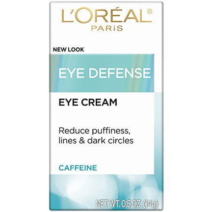 L'Oreal Paris Dermo-Expertise Eye Defense Eye Cream with Caffeine and Hyaluronic Acid 0.5 oz - Maple Wellness Supplements