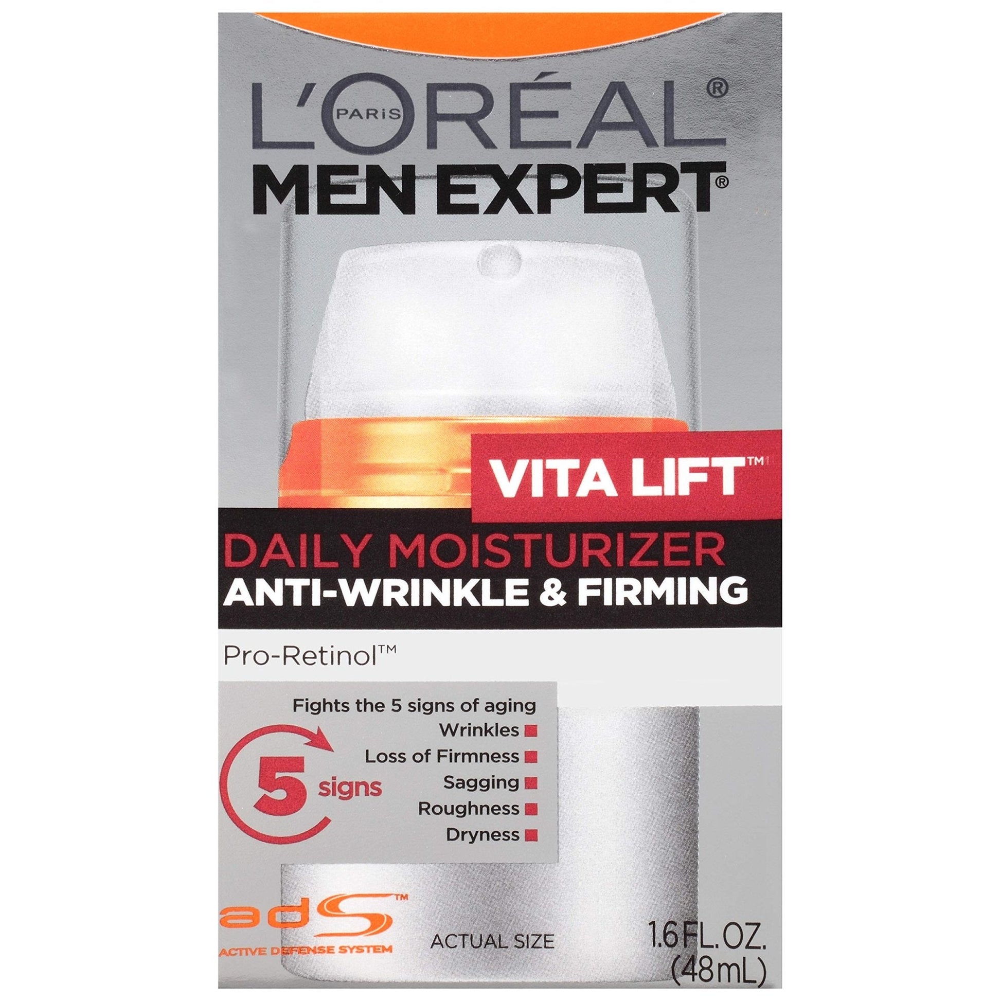 L'Oreal Paris Men Expert Vitalift Anti-Wrinkle & Firming Face Moisturizer with Pro-Retinol, 1.6 oz - Maple Wellness Supplements