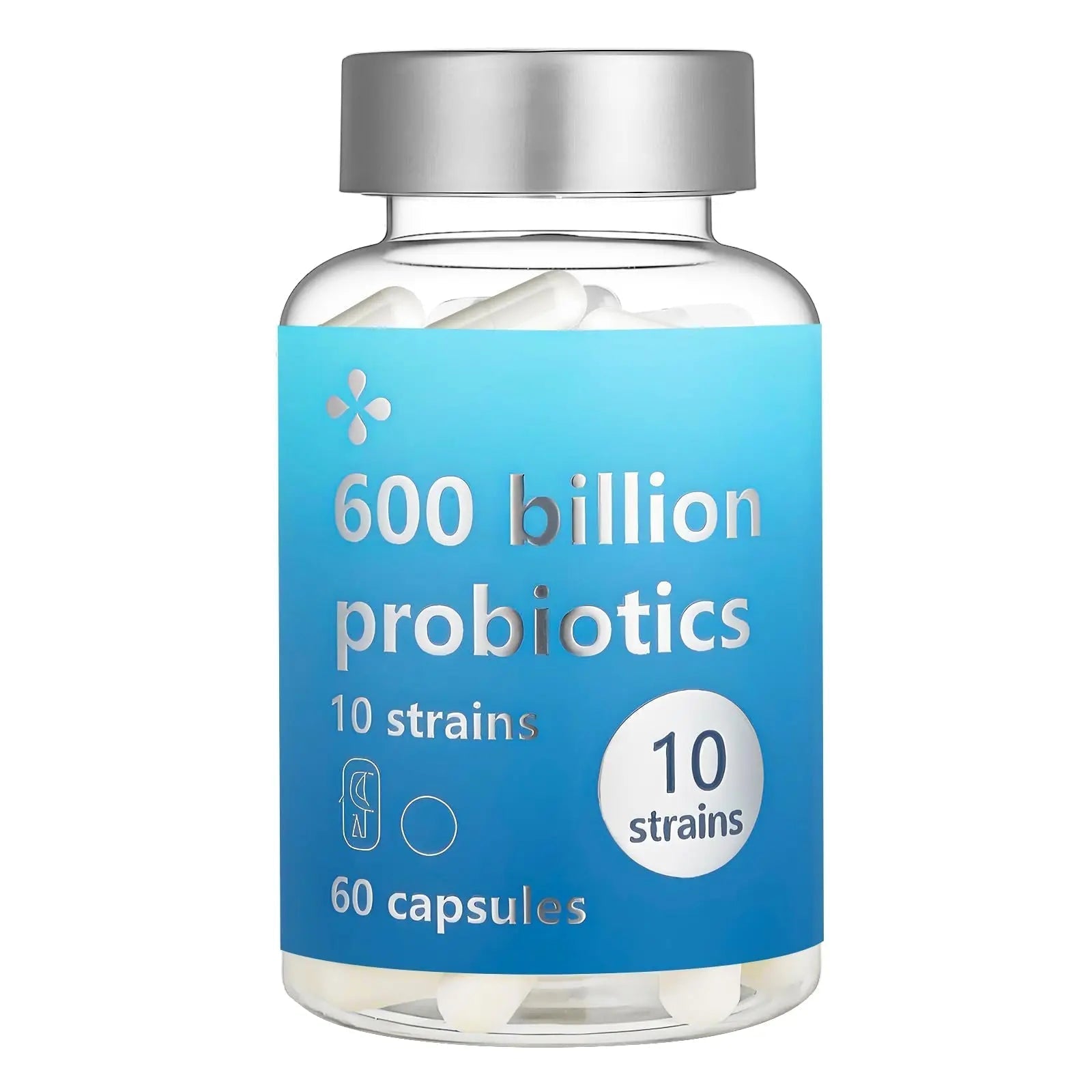 LOUDSAY Probiotics 60 Billion CFU - 10 Strains - Immune, Digestive & Gut Health - Supports Occasional Constipation, Diarrhea, Gas & Bloating - for Women & Men - 60 ct - Maple Wellness Supplements