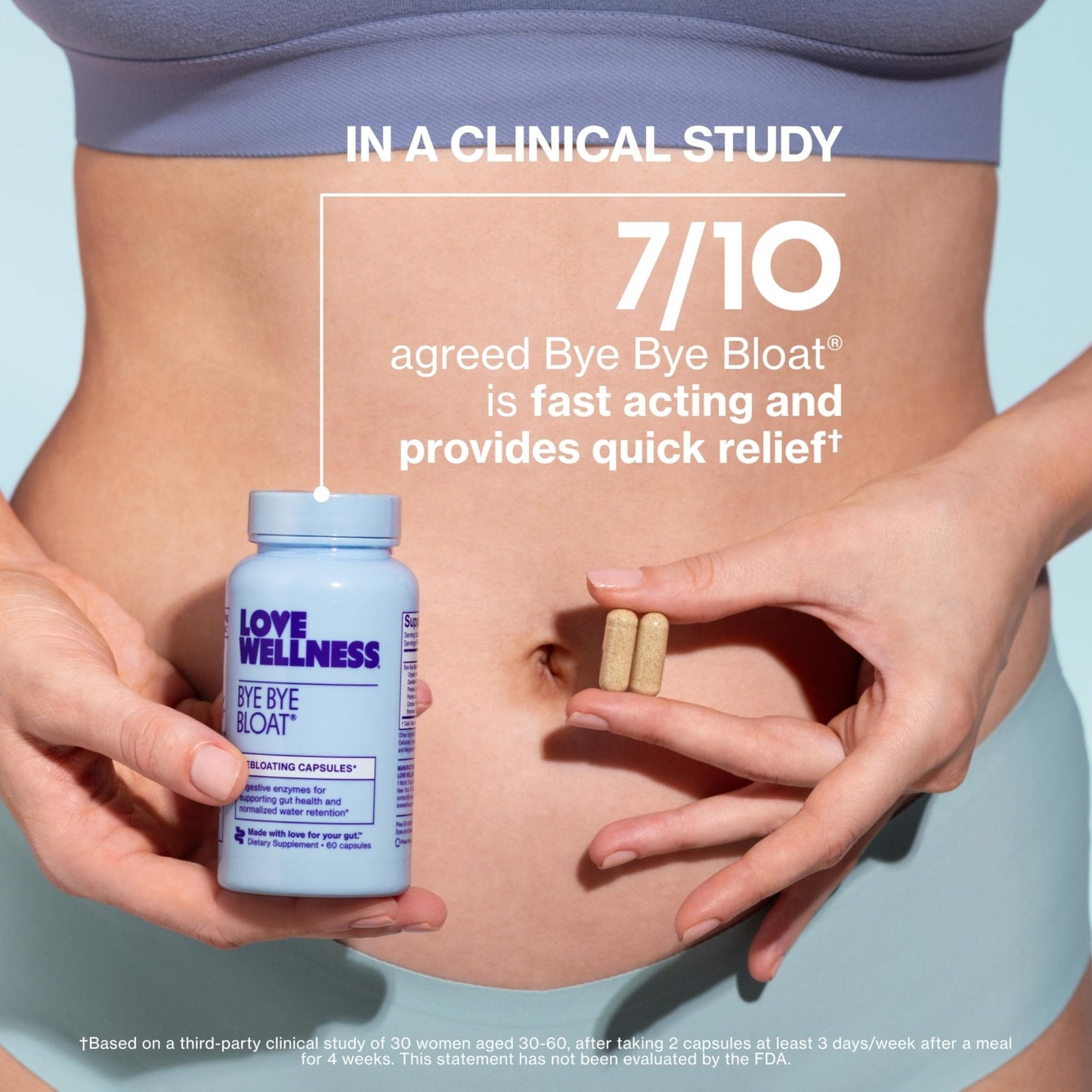 Love Wellness Bye Bye Bloat | Digestive Enzymes for Fast Acting Bloating Relief for Women | Helps Reduce Water Retention & Gas Relief | Supports Digestive Health - Maple Wellness Supplements