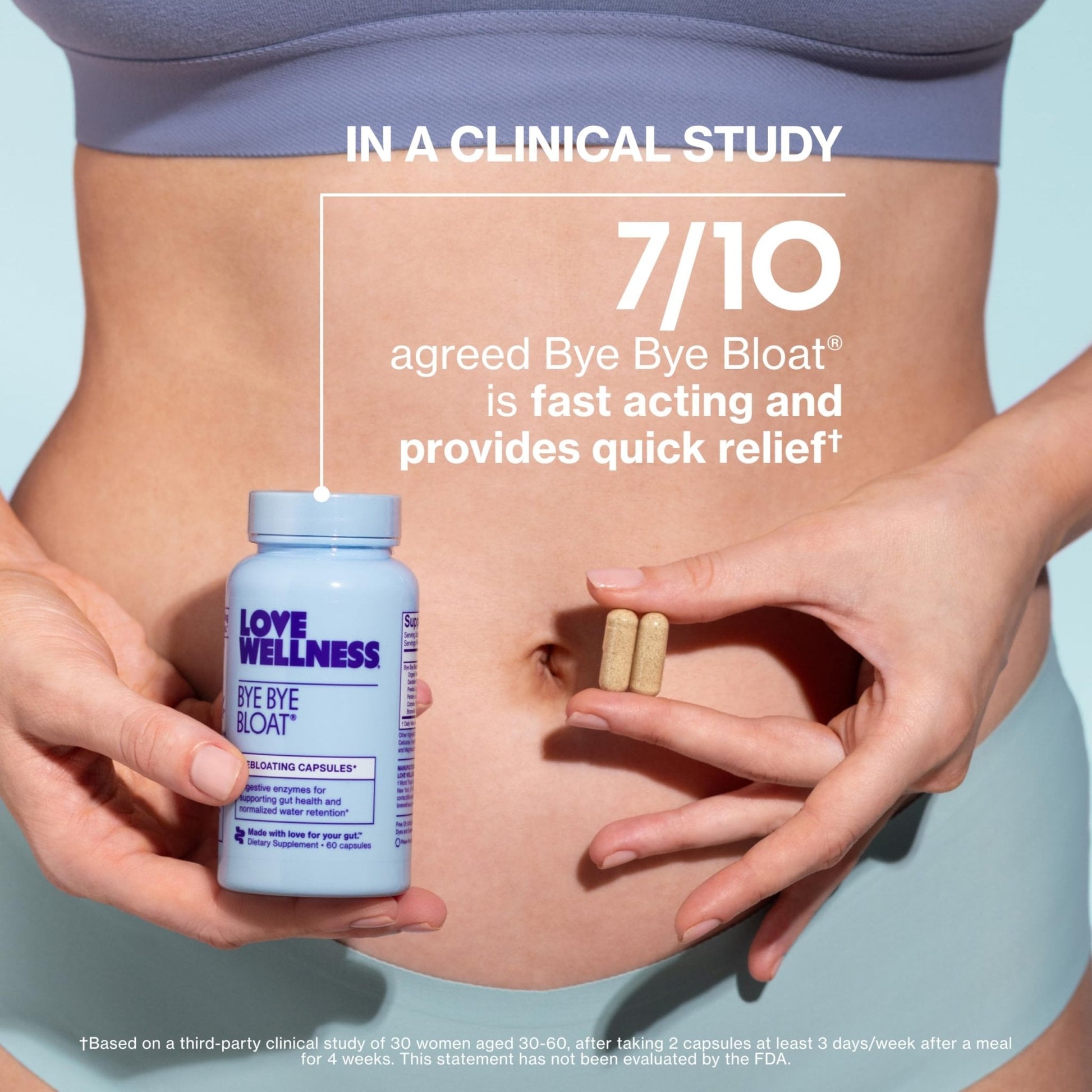Love Wellness Bye Bye Bloat | Digestive Enzymes for Fast Acting Bloating Relief for Women | Helps Reduce Water Retention & Gas Relief | Supports Digestive Health - Maple Wellness Supplements