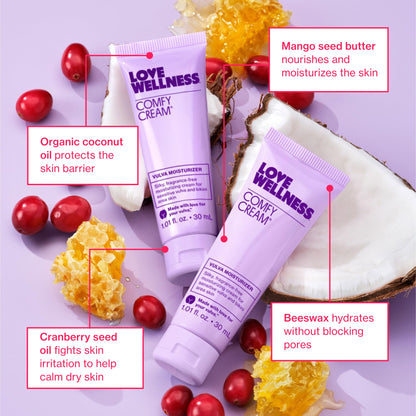 Love Wellness Comfy Cream Vulva & Vaginal Moisturizer - 1.01 oz - Maple Wellness Supplements