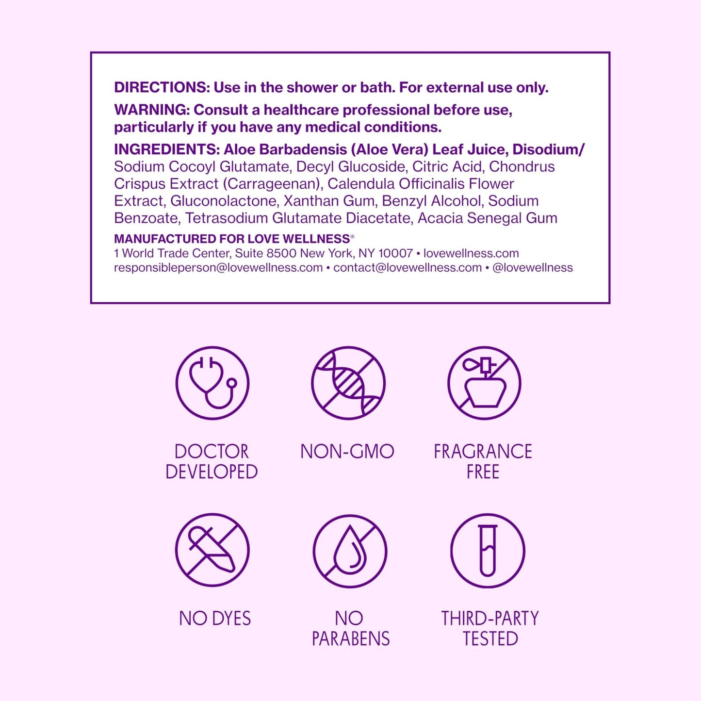 Love Wellness pH Balancing Cleanser | Feminine Vaginal Wash | Fragrance-Free | Vaginal Cleanser for Balanced pH, Intimate Health & Hygiene | Non-Irritating with Aloe Vera for Sensitive Skin | 5 Fl Oz - Maple Wellness Supplements