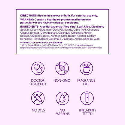 Love Wellness pH Balancing Cleanser | Feminine Vaginal Wash | Fragrance-Free | Vaginal Cleanser for Balanced pH, Intimate Health & Hygiene | Non-Irritating with Aloe Vera for Sensitive Skin | 5 Fl Oz - Maple Wellness Supplements
