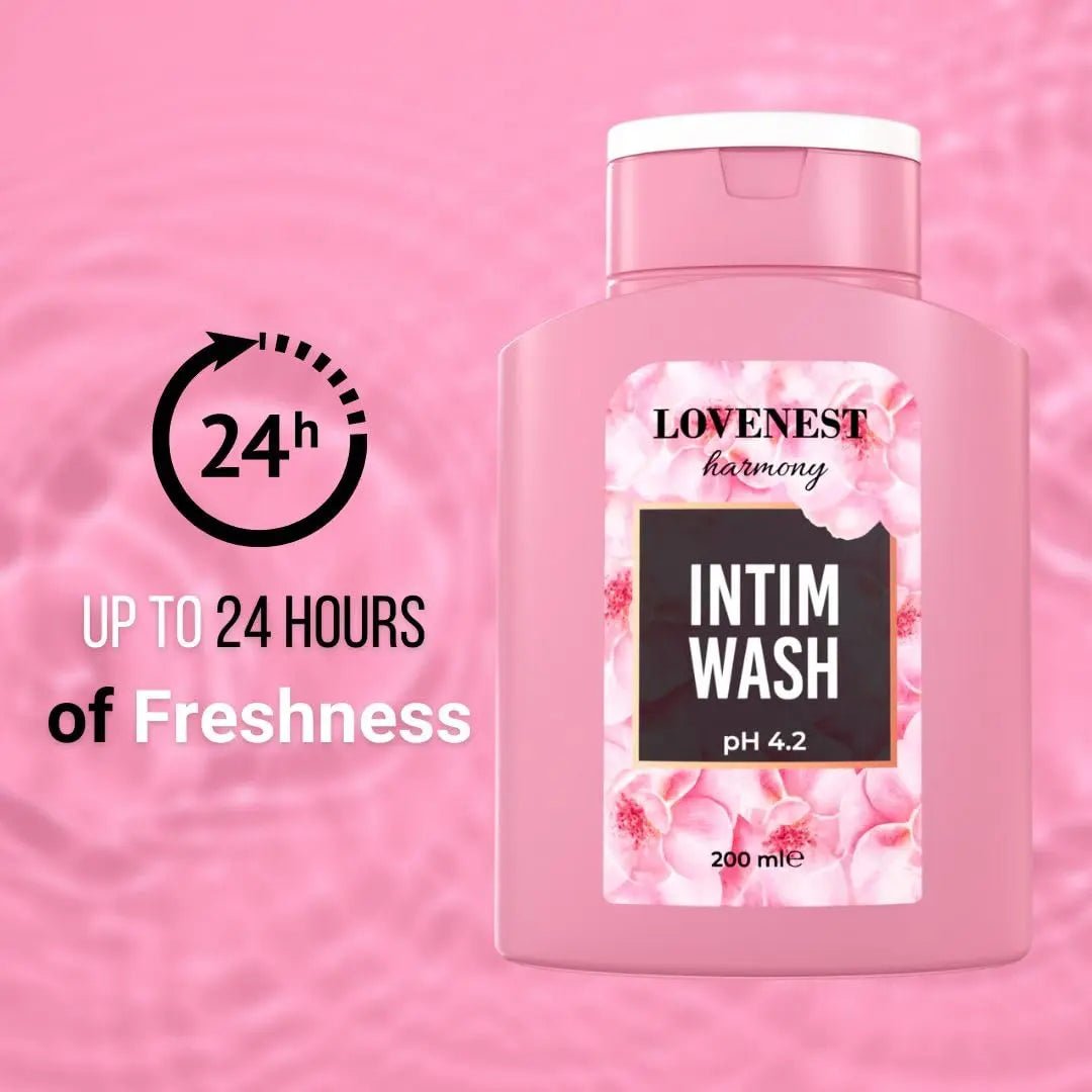 Lovenest Intimate Wash for Women – pH Balanced, Odor Control, Postbiotic Formula – Hypoallergenic, Paraben-Free, Derma-Tested Feminine Hygiene Wash 200 mL by Marqueens Beauty - Maple Wellness Supplements
