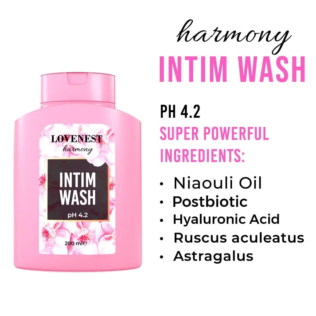 Lovenest Intimate Wash for Women – pH Balanced, Odor Control, Postbiotic Formula – Hypoallergenic, Paraben-Free, Derma-Tested Feminine Hygiene Wash 200 mL by Marqueens Beauty - Maple Wellness Supplements