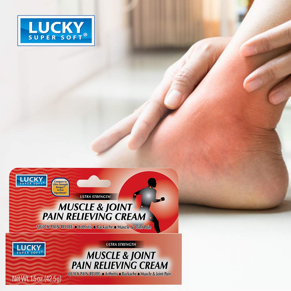 Lucky Super Soft Muscle & Joint Pain Relieving Cream, 1.5 Ounce - Maple Wellness Supplements