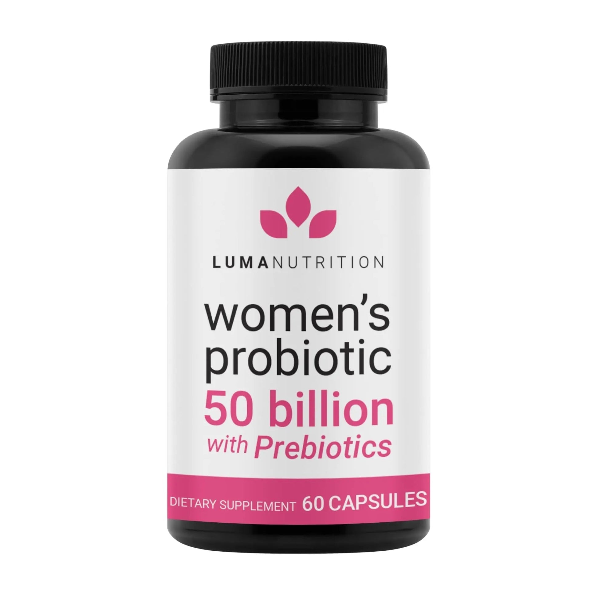 Luma Nutrition Probiotics for Women with Prebiotics - 50 Billion CFU - Formulated for Digestive, Immune & Feminine Support - 60 Capsules - Maple Wellness Supplements