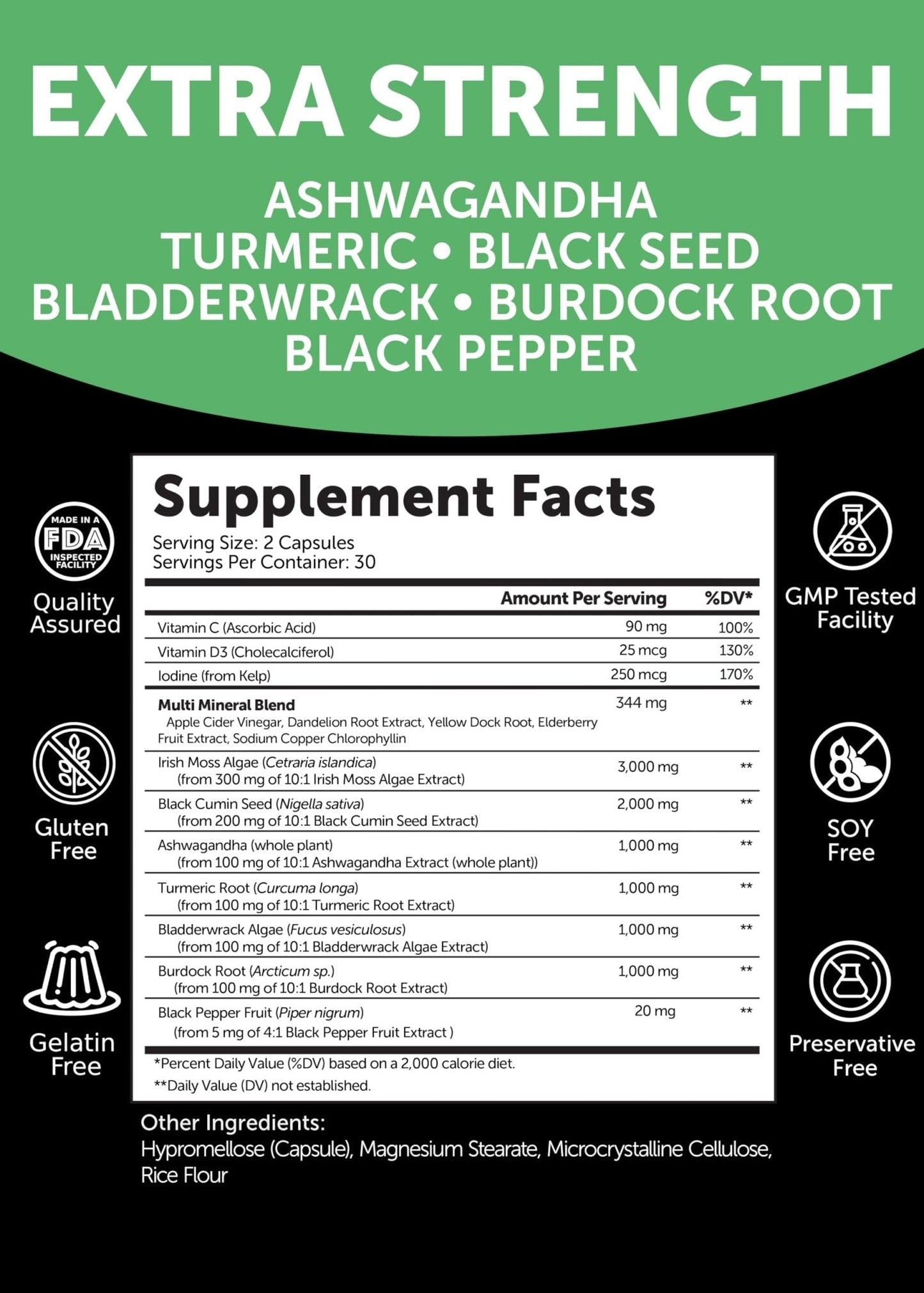Lunakai USA Made Moringa & Sea Moss Capsules Bundle – 6-in-1 & 16-in-1 Advanced Blends – 60 Non-GMO Veggie Capsules Each - Maple Wellness Supplements