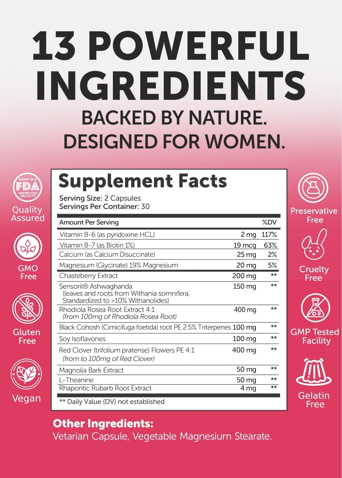 Lunakai USA Made Natural Menopause Supplements for Women – 13-in-1 Menopause Relief for Hot Flashes, Night Sweats, Sleep & Mood Support, 60ct - Maple Wellness Supplements