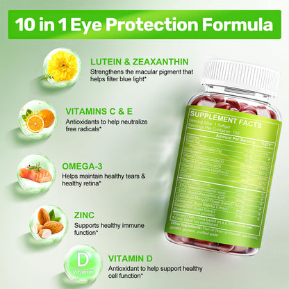 Lutein and Zeaxanthin Supplements, Eye Vitamin & Mineral Supplement, Multivitamin for Vision & Ocular Health with Omega-3, Protect and Enhance Your Eye - Maple Wellness Supplements