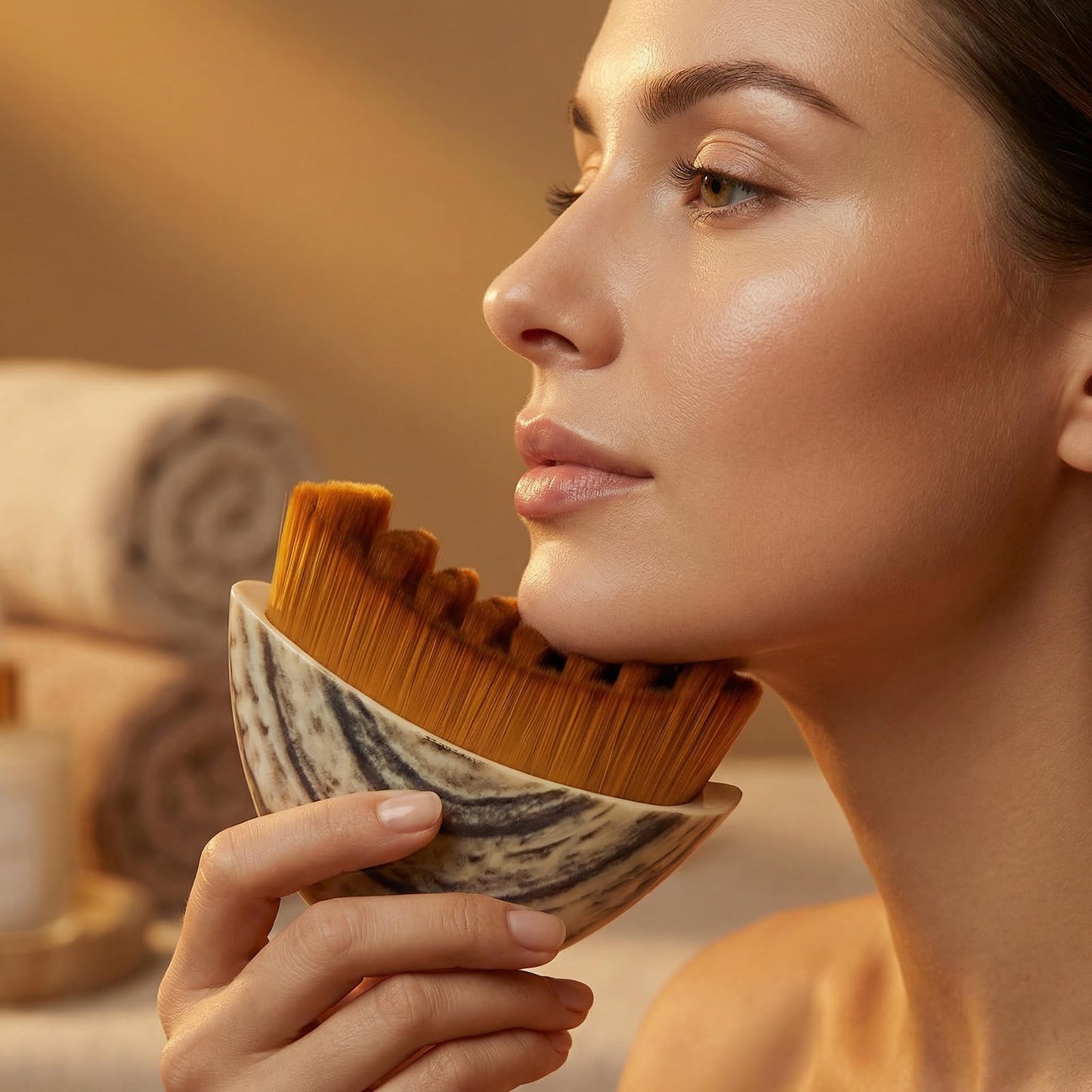 Lymphatic Contour Face Brush,1PCS Lymphatic Face Brush-Ultimate Lymphatic Drainage Tool for a Refreshed Complexion, Lymphatic Brush-Facial Tension Relief and Daily Skin Care (Gray Box) - Maple Wellness Supplements