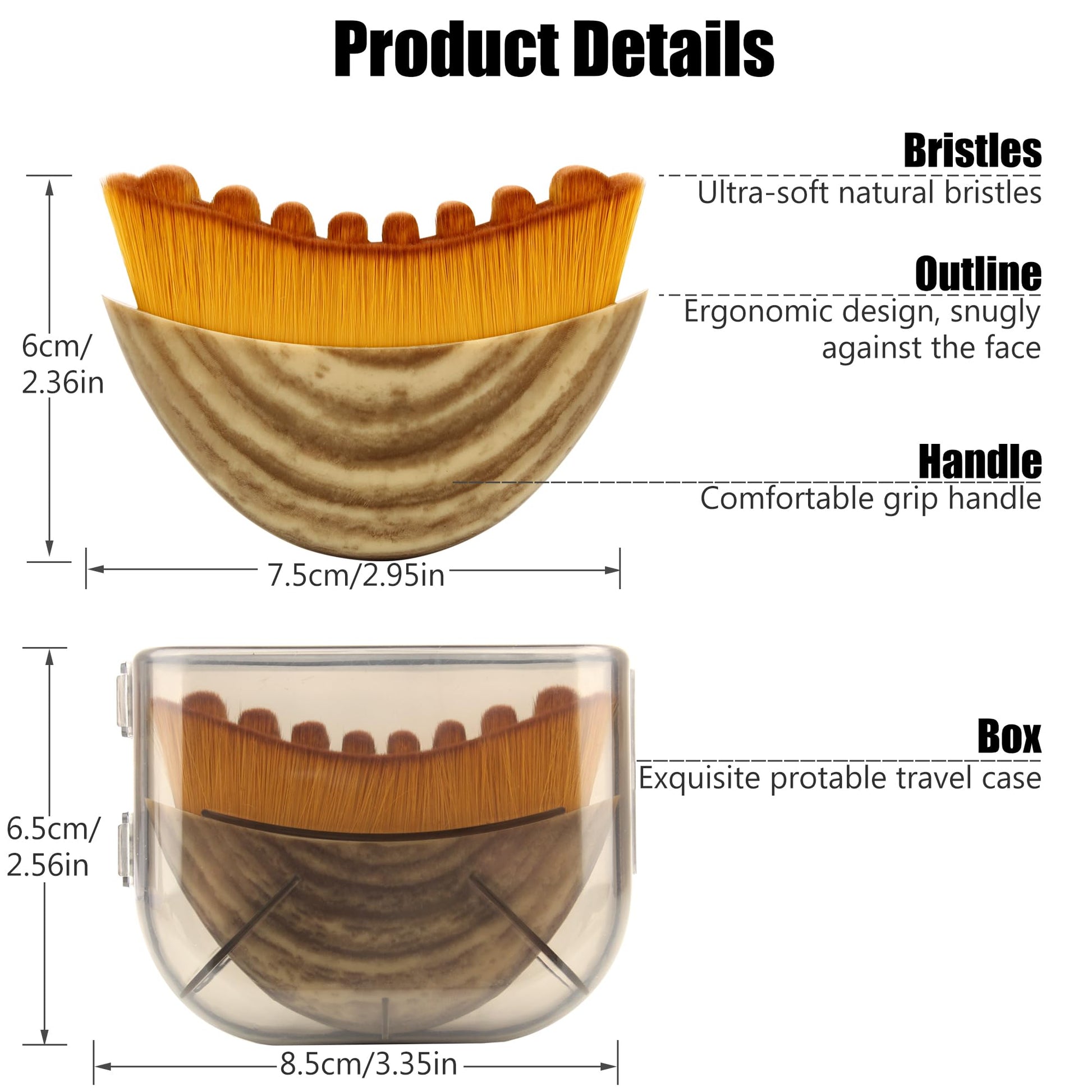 Lymphatic Contour Face Brush,Lymphatic Drainage Massager,Lymphatic Face Brush Ergonomically Designed to Fit The Skin Precisely Relieve Fatigue(1PCS) - Maple Wellness Supplements