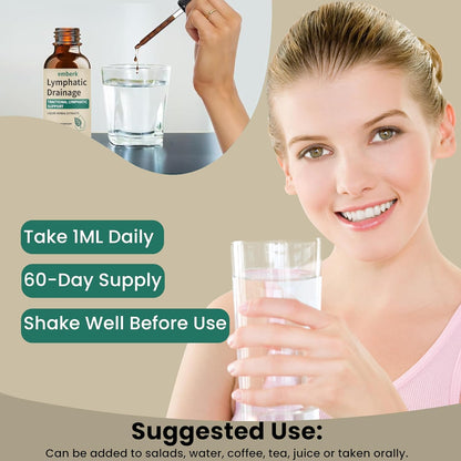Lymphatic Drainage Drops, 2000mg Herbal Blend with Elderberry & Echinacea Dandelion，– Supports Lymphatic Drainage - Maple Wellness Supplements