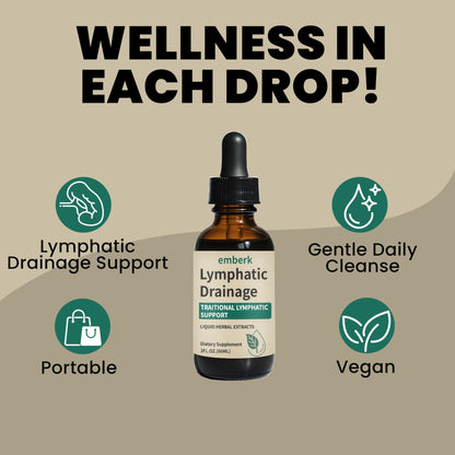 Lymphatic Drainage Drops, 2000mg Herbal Blend with Elderberry & Echinacea Dandelion，– Supports Lymphatic Drainage - Maple Wellness Supplements