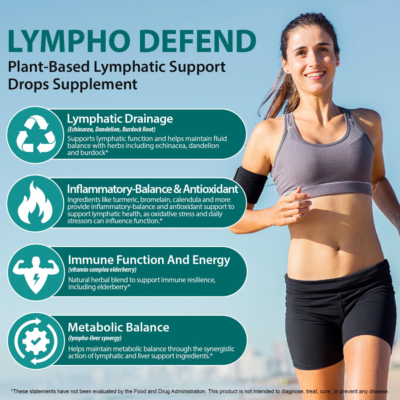 Lymphatic Drainage Drops | 21-in-1 Lymph System Support Supplement | Lymph Cleanse with Turmeric, Echinacea, Elderberry & Dandelion | for Women & Men, 2 fl oz - Maple Wellness Supplements