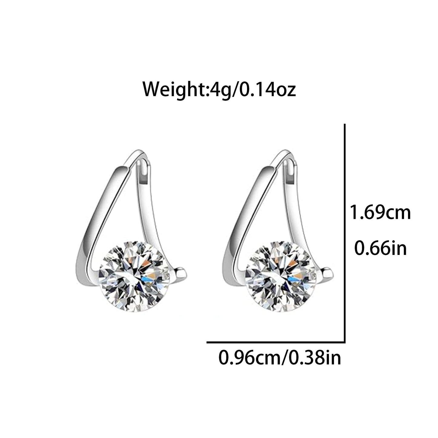 Lymphatic Germanium Earrings Lymphatic Drainage Earrings Atheniz Lymphatic Earrings Cubic Zirconia Earring Lymphatic Hoop Earrings for Women (gold+silver) - Maple Wellness Supplements