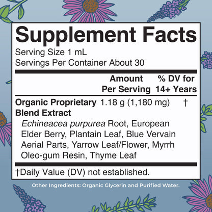 Lymphatic Support Drops by MaryRuth's | USDA Organic Lymphatic Cleanse Immune Support Supplement| Lymphatic Support with Echinacea & Elderberry | Blue Vervain | Vegan | Non-GMO | 30 Servings - Maple Wellness Supplements