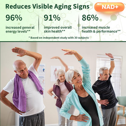 Lyndops NAD Supplement, Liposomal Nicotinamide Riboside Resveratrol 250mg, NMN Alternative, High Purity NAD Supplement for Women & Men, Anti-Aging, Cellular Energy, Mental Focus - 60 Capsules - Maple Wellness Supplements