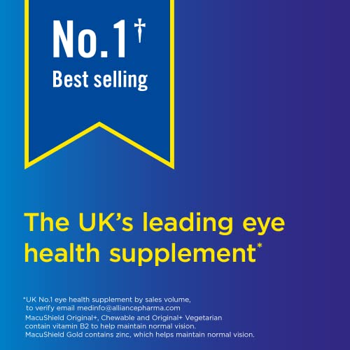MacuShield Original Plus Capsules - 90 Day Pack, Eye Health Food Supplement containing - Maple Wellness Supplements