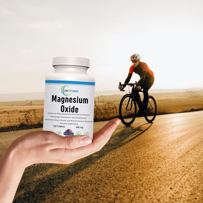 Magnesium 400mg [High Potency] Supplement – Magnesium Oxide for Immune Support, Muscle Recovery, Leg Cramps and Relaxation 120 Tablets - Maple Wellness Supplements