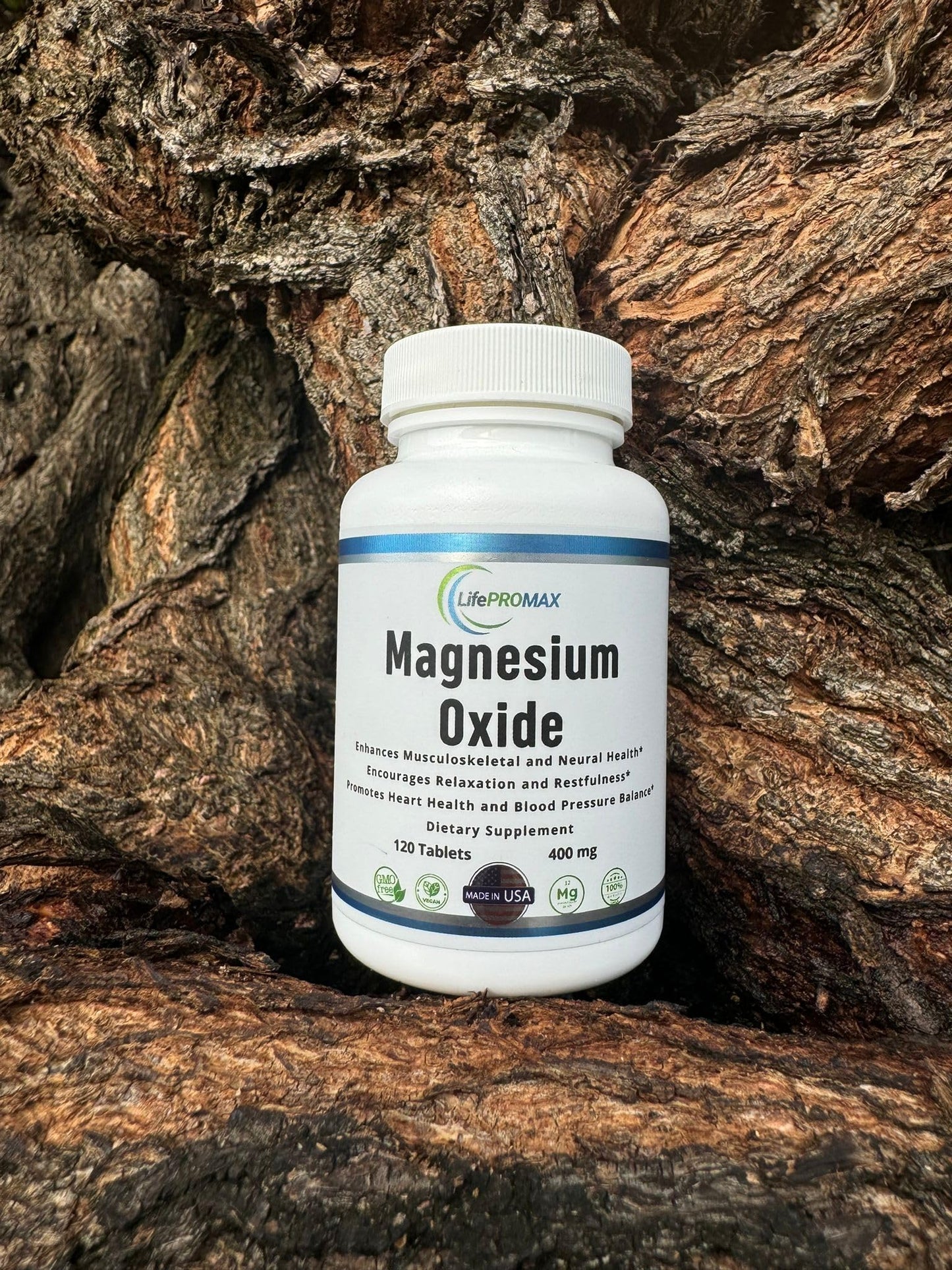 Magnesium 400mg [High Potency] Supplement – Magnesium Oxide for Immune Support, Muscle Recovery, Leg Cramps and Relaxation 120 Tablets - Maple Wellness Supplements