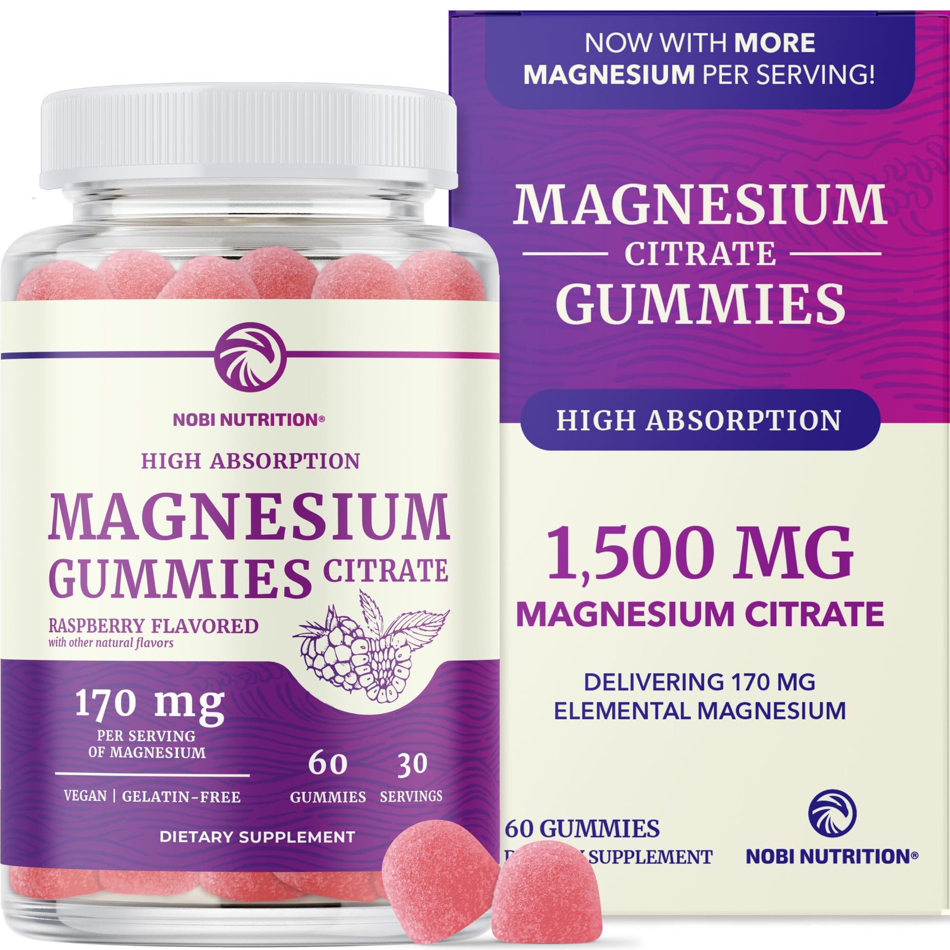 Magnesium Citrate Gummies | Extra Strength for Calm, Relaxation & Digestion | High Absorption Magnesium Gummies for Adults | Vegan, Non-GMO - Maple Wellness Supplements