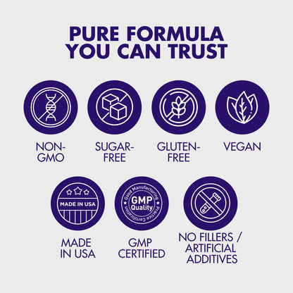 Magnesium Complex 2,150MG, High Absorption Capsules with Magnesium Glycinate, Citrate & Malate, Plus Vitamin B6, B2, Folate & Beet Root, Vegan, Non-GMO, No Artificial Additives, 90 Capsules - Maple Wellness Supplements