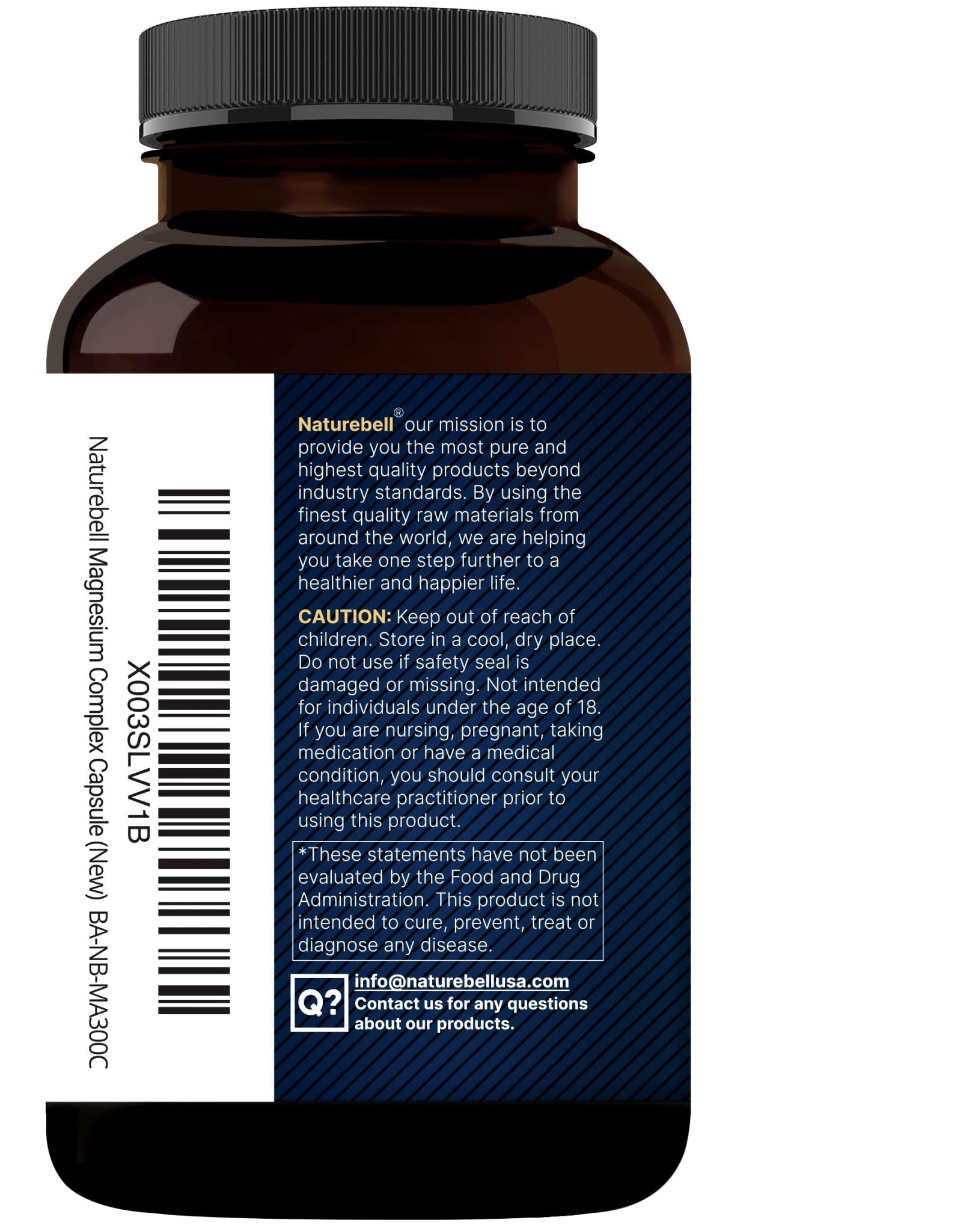 Magnesium Complex 500mg, 300 Capsules | 10-in-1 Magnesium Glycinate, Citrate, Malate & More | Chelated Form for Easy Absorption | Non-GMO - Maple Wellness Supplements