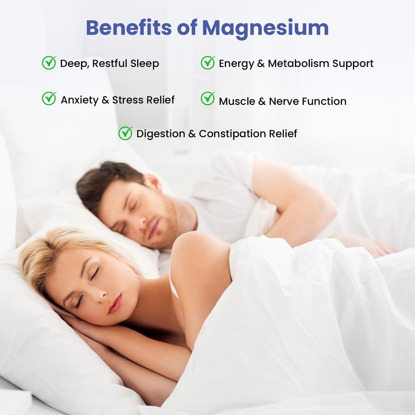 Magnesium Complex for Sleep, Relaxation, Digestion & Calm – Magnesium Glycinate, Citrate, Bisglycinate, Carbonate, Malate, Orotate, Taurate, + Humic/Fulvic for High Absorption - 90 ct. - Maple Wellness Supplements