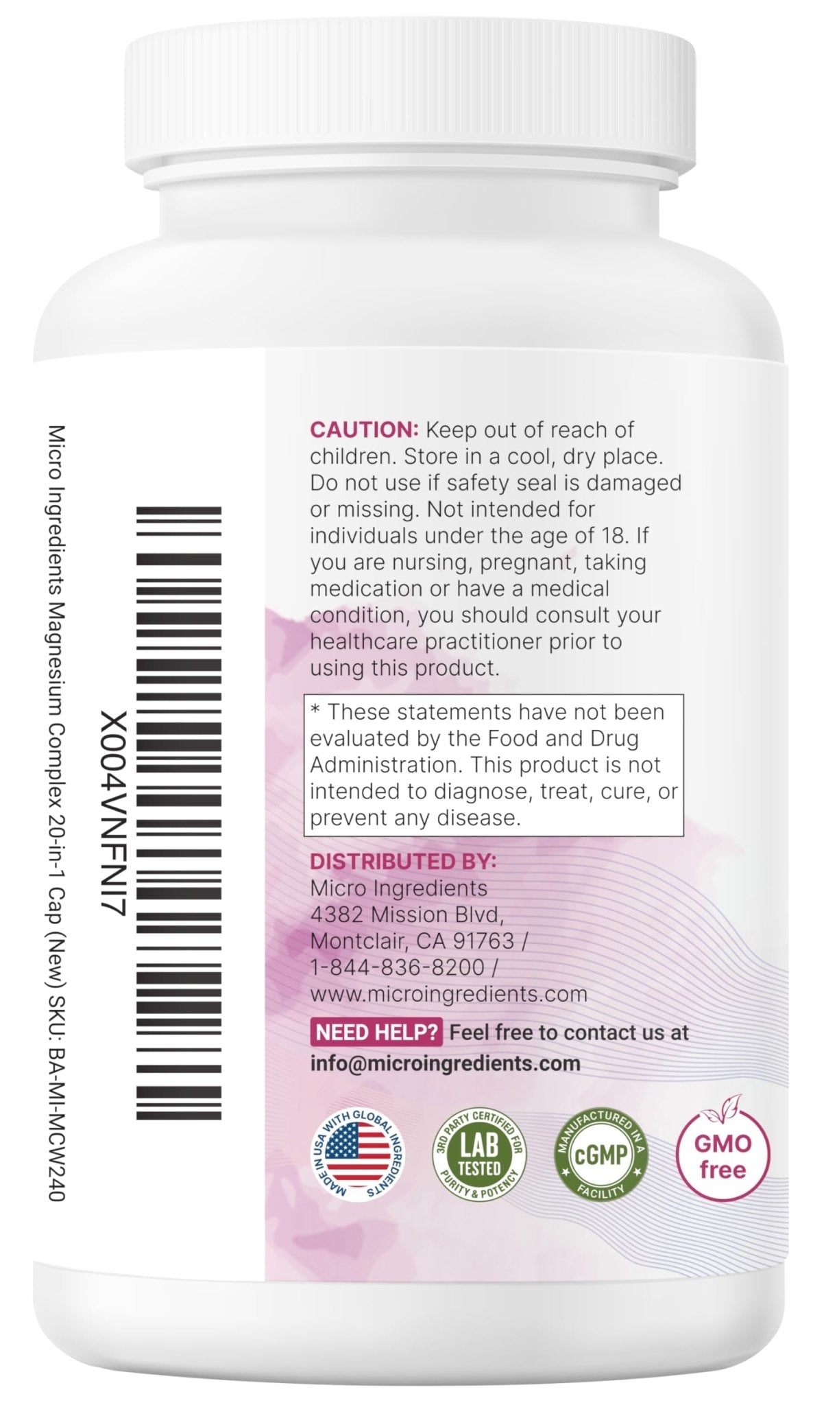 Magnesium Complex for Women, 240 Vegetarian Capsules | 20-in-1 Formula - Magnesium Blend with Vitamin D3, K2 - Maple Wellness Supplements