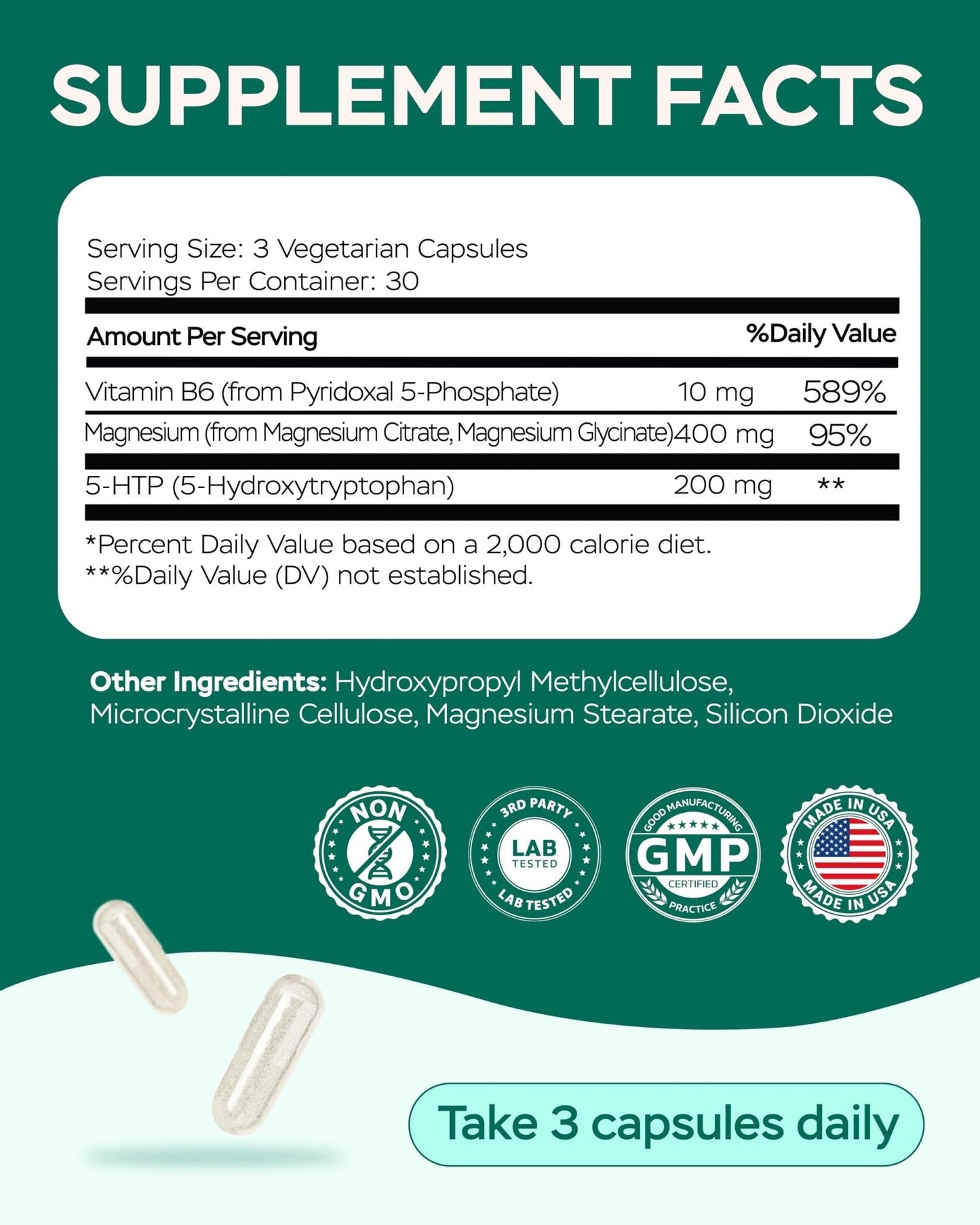 Magnesium Complex for Women – Magnesium for Sleep, Advanced 610mg with Glycinate, Citrate & Vitamin B6 for 3X Absorption + 5-HTP – Supports Sleep, Relaxation, Nerve, Muscle, Bone & Energy Health - Maple Wellness Supplements