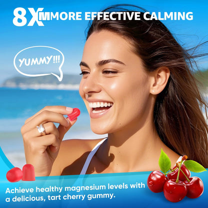 Magnesium Complex Gummies 400mg | as 8 Forms of Magnesium Glycinate, Malate, Citrate, Taurate, Oxide & More | w/Ashwagandha Extract, D3 & B12 Supports for Calm, Zzz - Maple Wellness Supplements