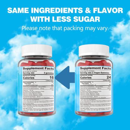Magnesium Complex Gummies 400mg | as 8 Forms of Magnesium Glycinate, Malate, Citrate, Taurate, Oxide & More | w/Ashwagandha Extract, D3 & B12 Supports for Calm, Zzz - Maple Wellness Supplements
