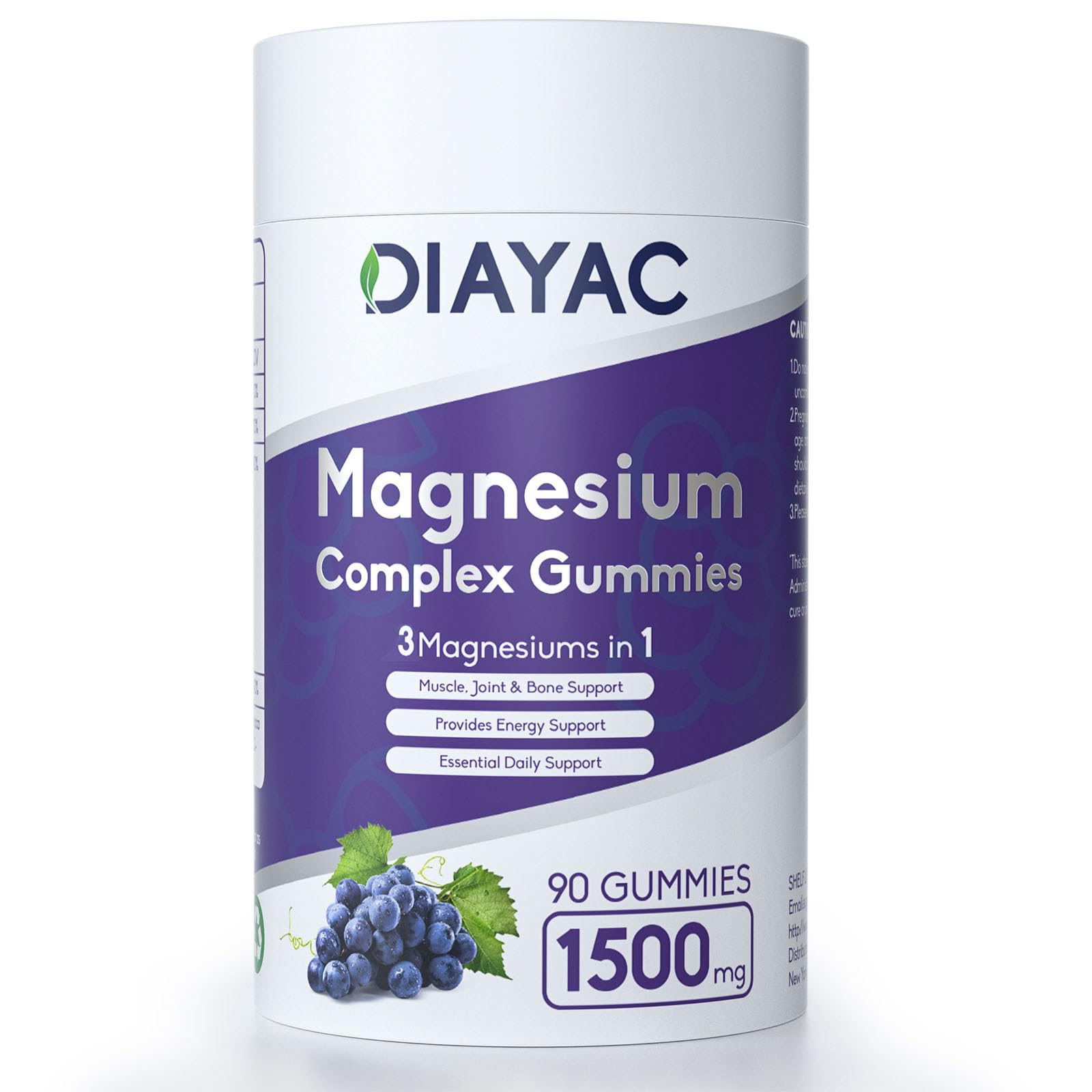 Magnesium Complex Gummies, Individually Packaged Magnesium Supplement, Magnesium Chelate, Bisglycinate, Malate, Citrate, Taurate Chewable for Women & Men,Sleep&Muscle&Nerve Health, Vegan 90 Counts - Maple Wellness Supplements