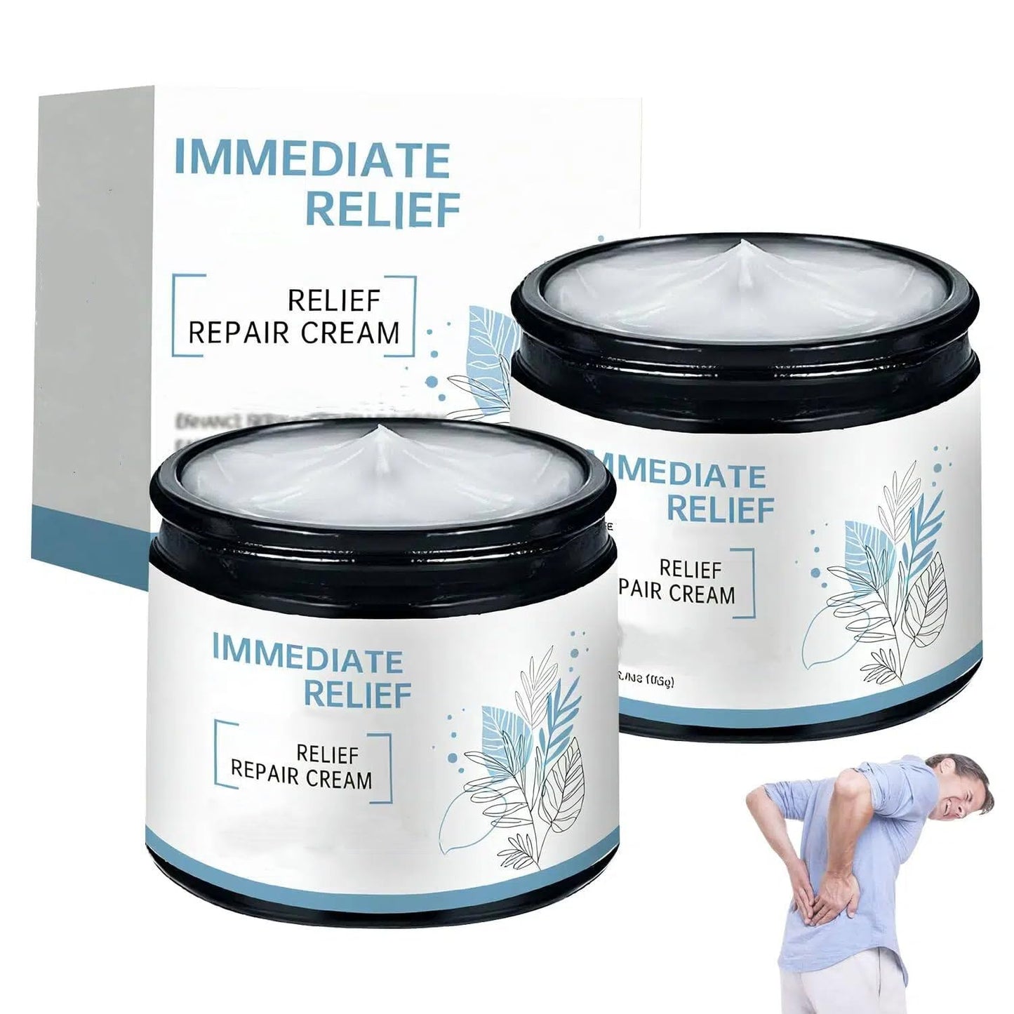 Magnesium Cream, 2025 New Upgraded Magnesium Gel for Back, Neck, Hands, Knees-50g (2 Bottle) - Maple Wellness Supplements