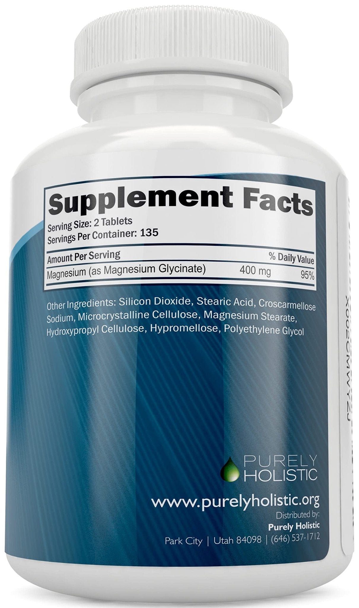 Magnesium Glycinate 400mg - 270 Magnesium Tablets (not Capsules) - 400 mg Elemental Magnesium - Highly Bioavailable - Vegan and Vegetarian - for Improved Sleep, Stress Relief & Cramp Defense - Maple Wellness Supplements