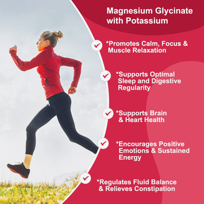 Magnesium Glycinate Gummies 400 mg with 100 mg Composite magnesium - Chelated Magnesium Potassium Supplement with Vitamin D, B6 Supports Calm, Sleep, Memory & Muscle - Maple Wellness Supplements
