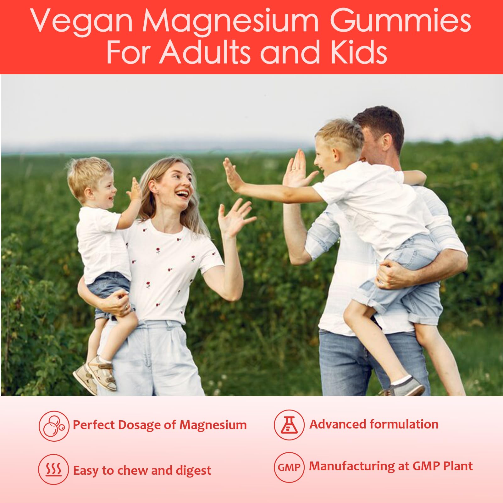 Magnesium Glycinate Gummies for Adults & Kids, 1000mg High Absorption Magnesium Complex Supplement, Sugar Free with Potassium,Vitamins for Calm, Sleep Supprt - Maple Wellness Supplements