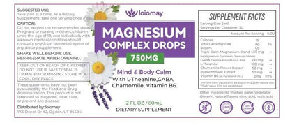 Magnesium Glycinate Liquid Drops for Women & Men, Triple Calm Magnesium Complex Supplement with L-Threonate, Malate, L-Theanine for Kids Adults Calm, Sleep & Mood, Sugar-Free, Natural Flavor, 2 fl oz - Maple Wellness Supplements