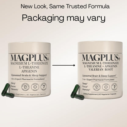 Magnesium L-Threonate with Apigenin, Valerian Root & L-Theanine – No Melatonin Restful Sleep & Brain Supplement – Clinically Studied 7-Ingredient Formula - Maple Wellness Supplements