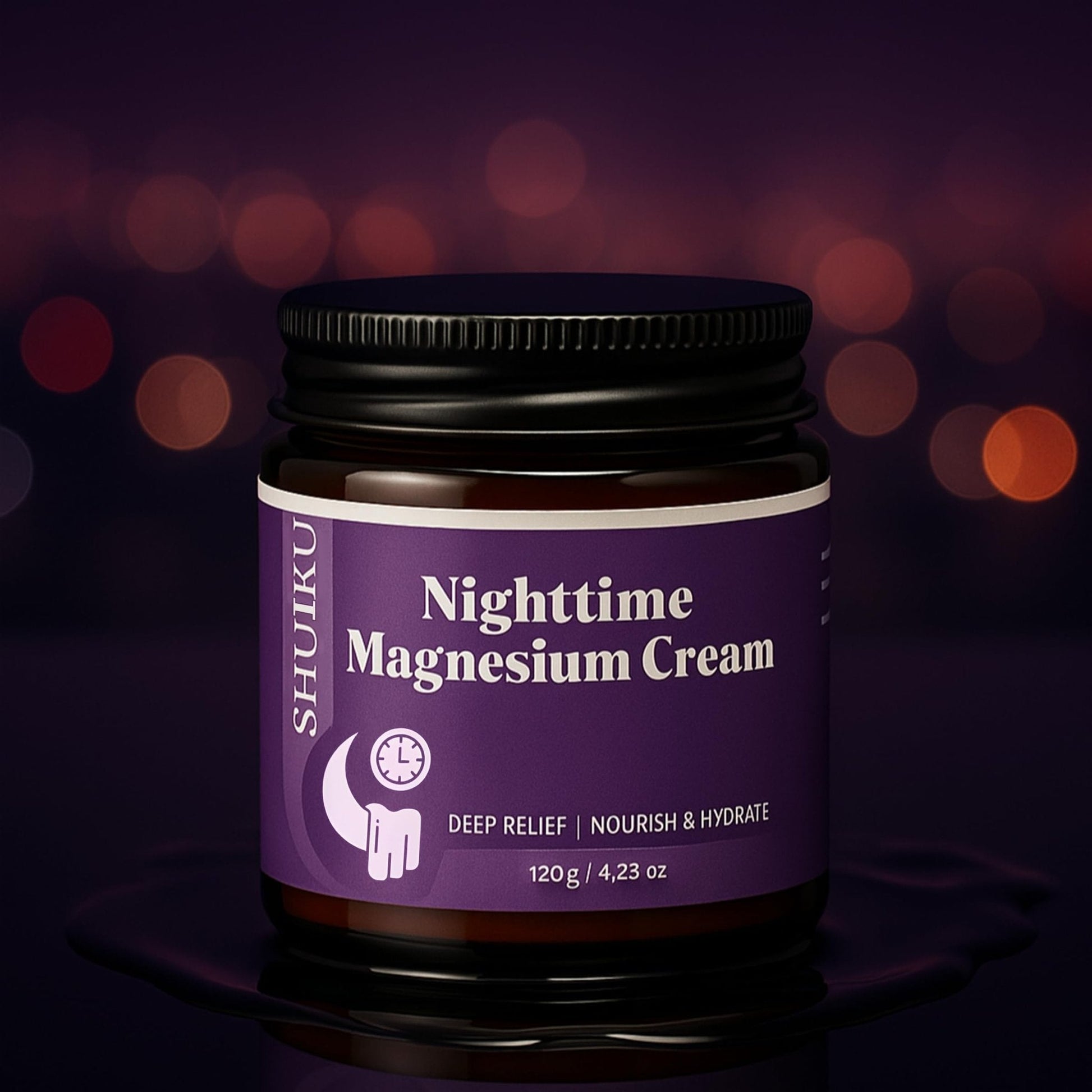 Magnesium Lotion for Sleep & Calm, Topical Magnesium Cream for Relaxation, Nightly Calm, Better Sleep, and for Leg Cramps & Pain - Maple Wellness Supplements