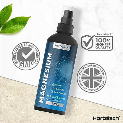 Magnesium Spray for Restless Legs, Muscles, Sleep | 100ml | Magnesium Chloride Oil - Maple Wellness Supplements