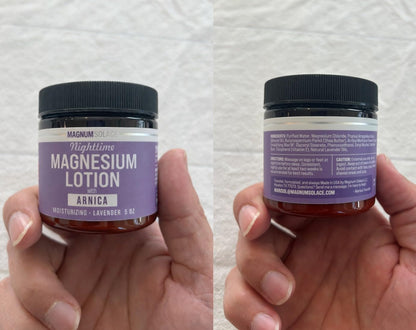 Magnum Solace Nighttime Magnesium Lotion with Arnica – Highly Concentrated Magnesium - Maple Wellness Supplements