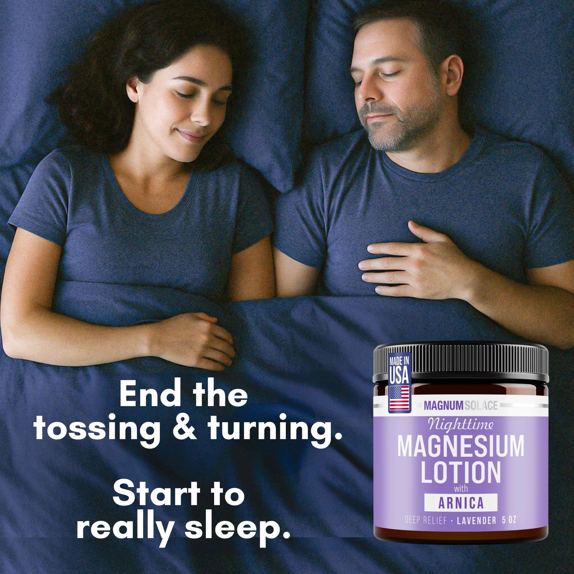 Magnum Solace Nighttime Magnesium Lotion with Arnica – Highly Concentrated Magnesium - Maple Wellness Supplements